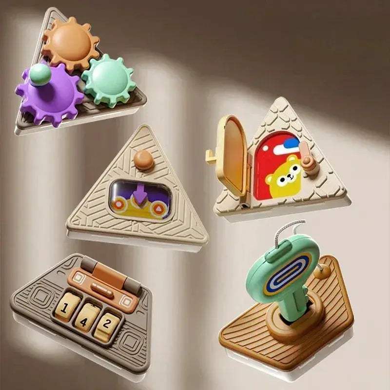 Montessori Busy Board Cube for Fine Motor Skills Travel Edition - ToylandEU
