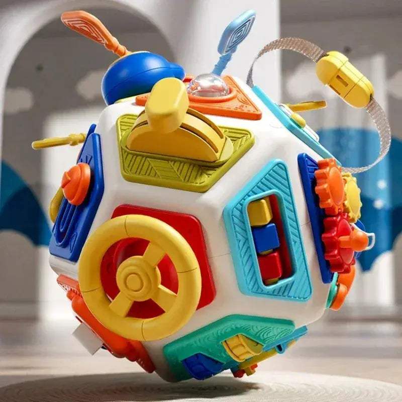 Montessori Busy Board Cube for Fine Motor Skills Travel Edition - ToylandEU