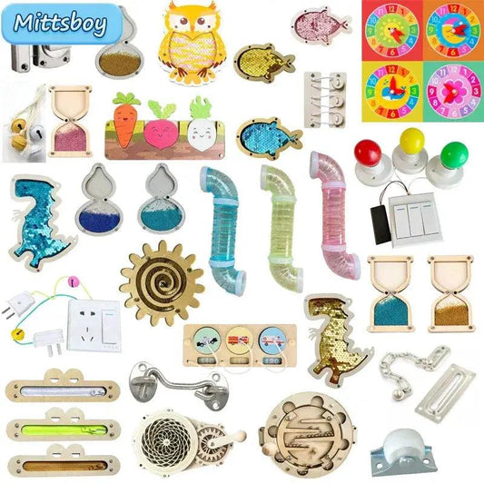  Montessori Busy Board DIY Kit Skill Development Safe -  ToylandEU™