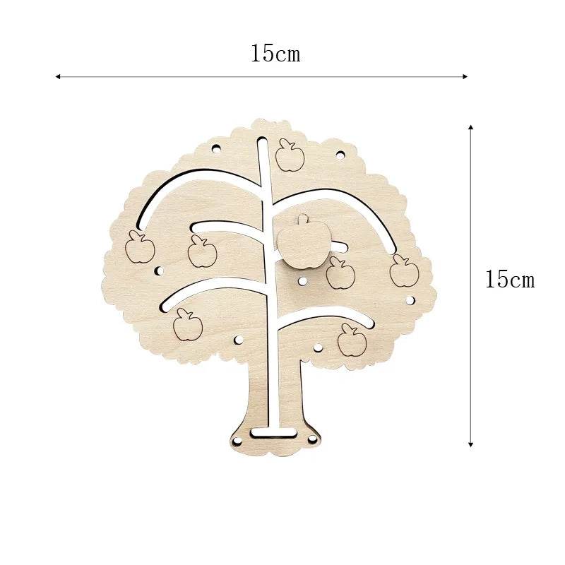 Montessori Busy Board DIY Wooden Accessories Educational Toy for Children with Castle Bulldozer Helicopter and Early Learning Activities - ToylandEU