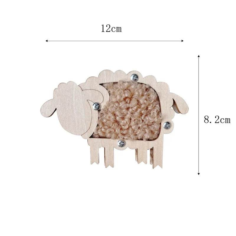 Montessori Busy Board DIY Wooden Accessories Educational Toy for Children with Castle Bulldozer Helicopter and Early Learning Activities - ToylandEU