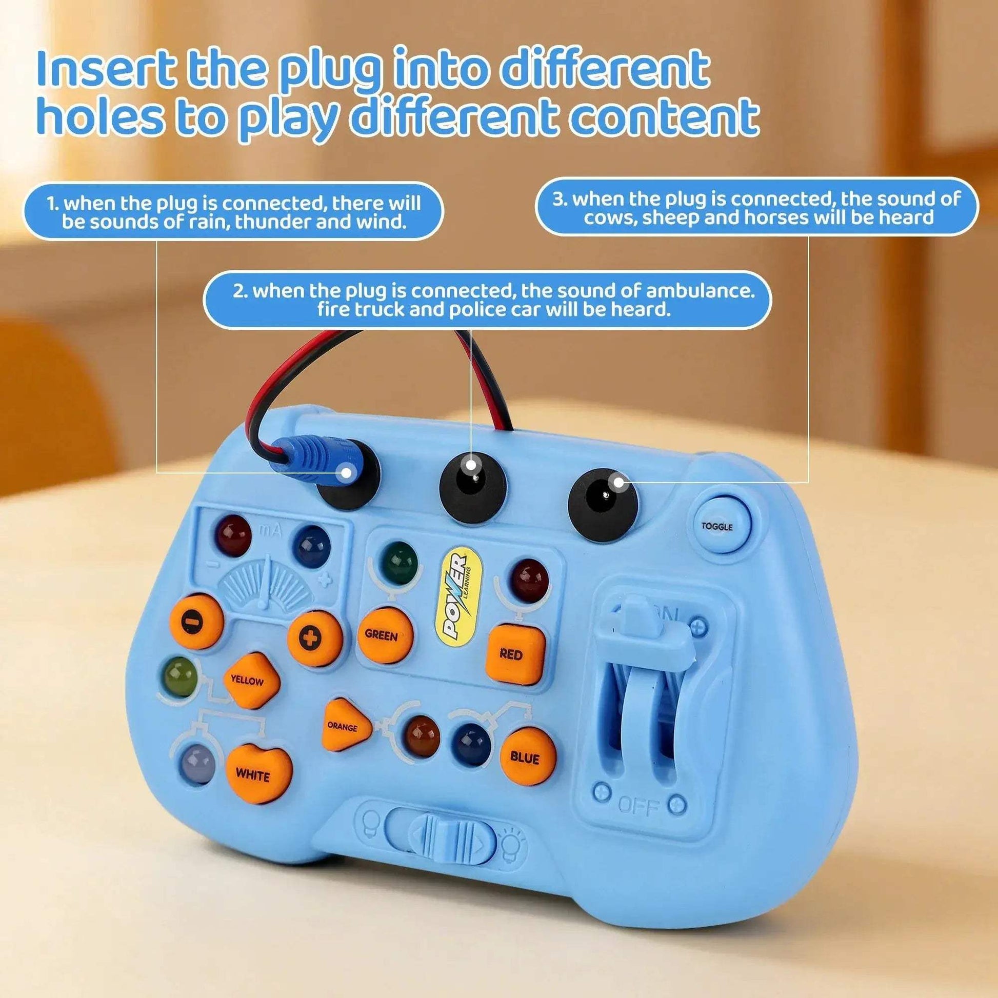 Montessori Busy Board Educational Sensory Toy With Lights And Sounds - ToylandEU