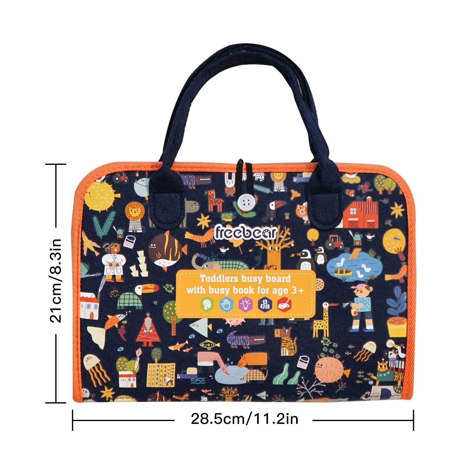 Montessori Busy Board for Ages 3-6 Sensory Educational Toy for Early Learning and Fine Motor Skills - ToylandEU