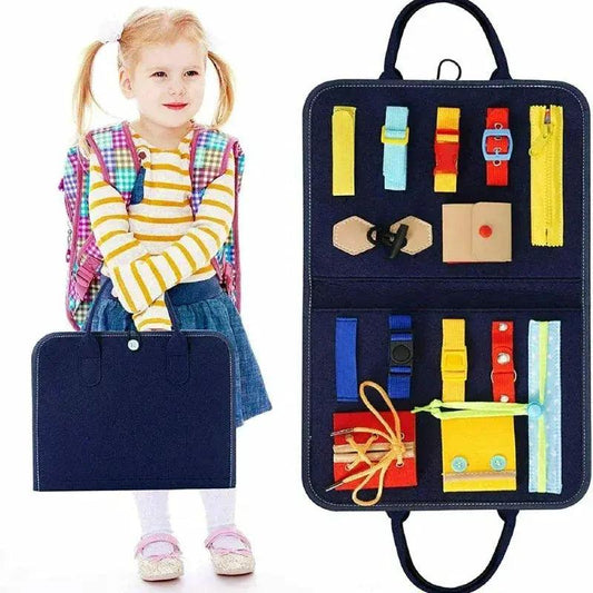  Montessori Busy Board For Kids Fine Motor Buckle Safe -  ToylandEU™