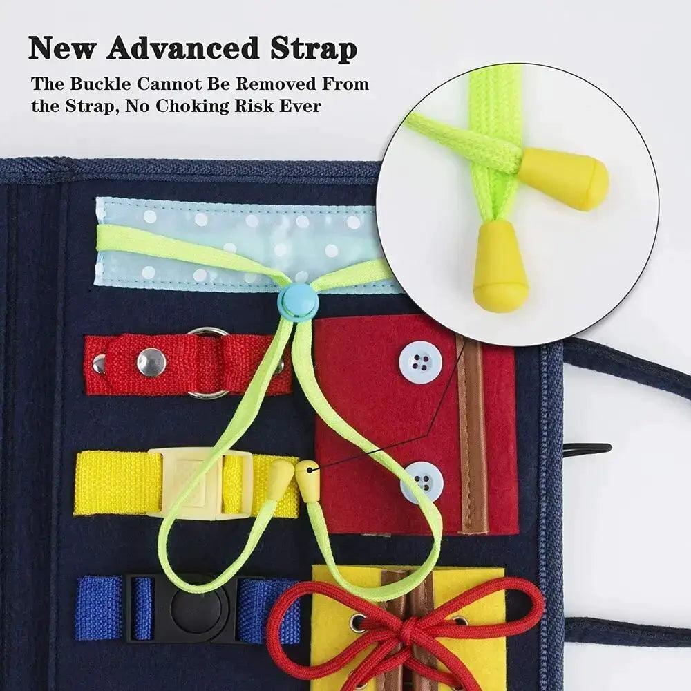  Montessori Busy Board For Kids Fine Motor Buckle Safe -  ToylandEU™