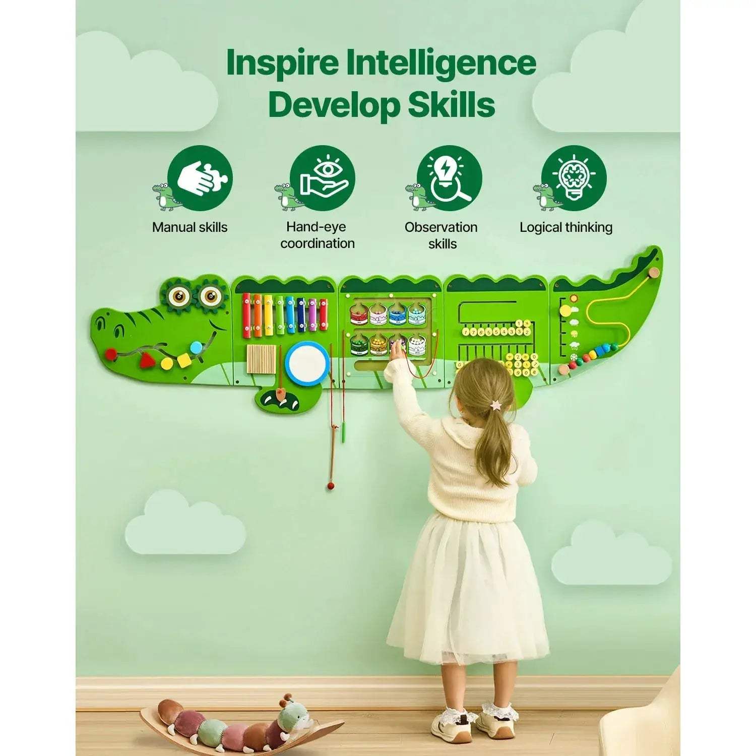 Montessori Busy Board For Kids Learning And Fine Motor - ToylandEU