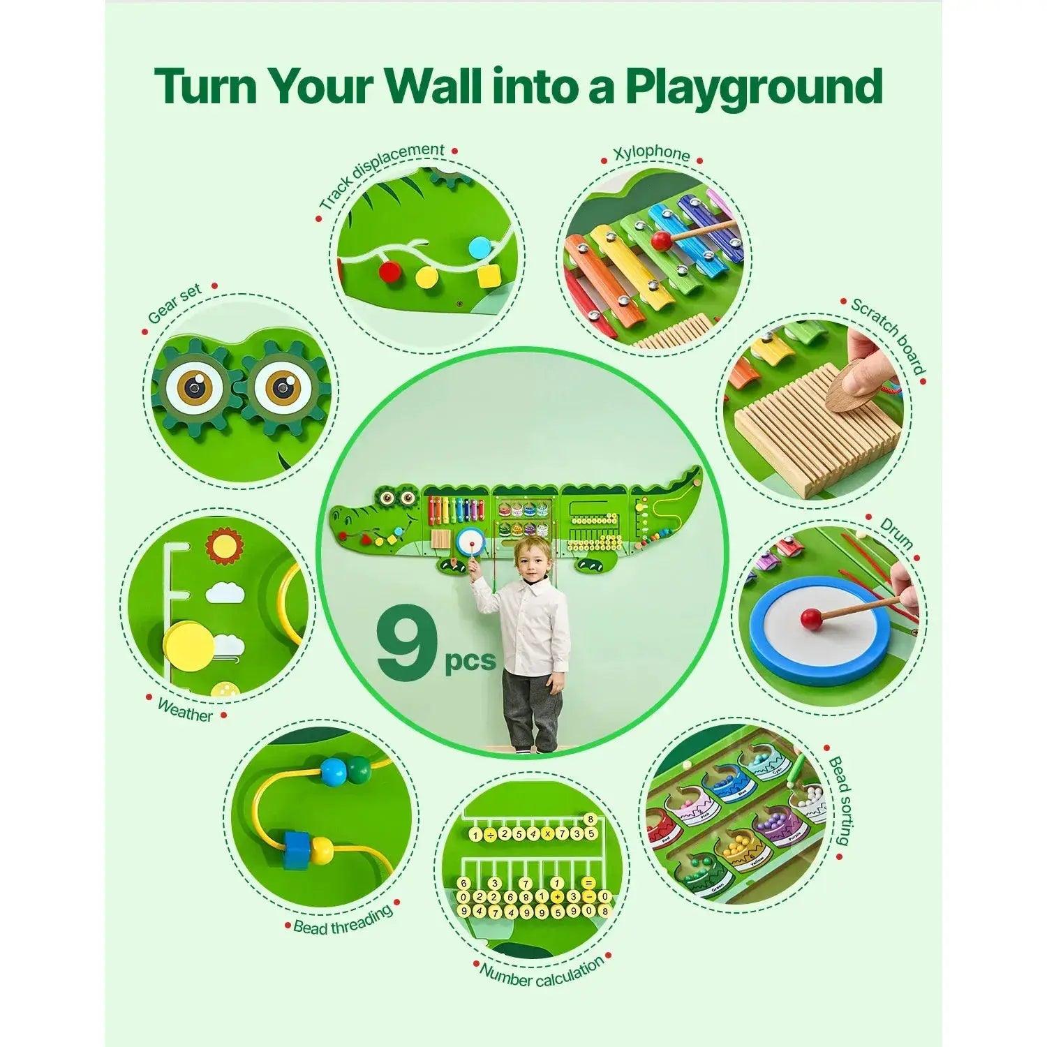  Montessori Busy Board For Kids Learning Fine Motor Safe -  ToylandEU™
