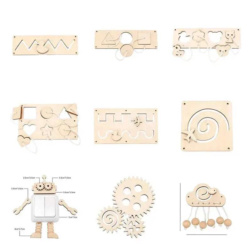 Montessori Busy Board For Kids Stimulates Learning Daily - ToylandEU