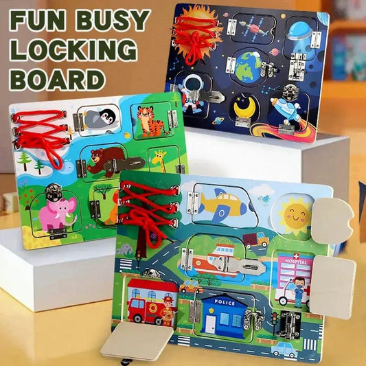  Montessori Busy Board For Toddlers Fine Motor Skills -  ToylandEU™