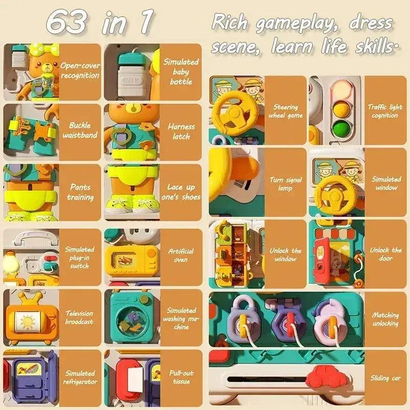  Montessori Busy Board For Toddlers Music And Lights -  ToylandEU™