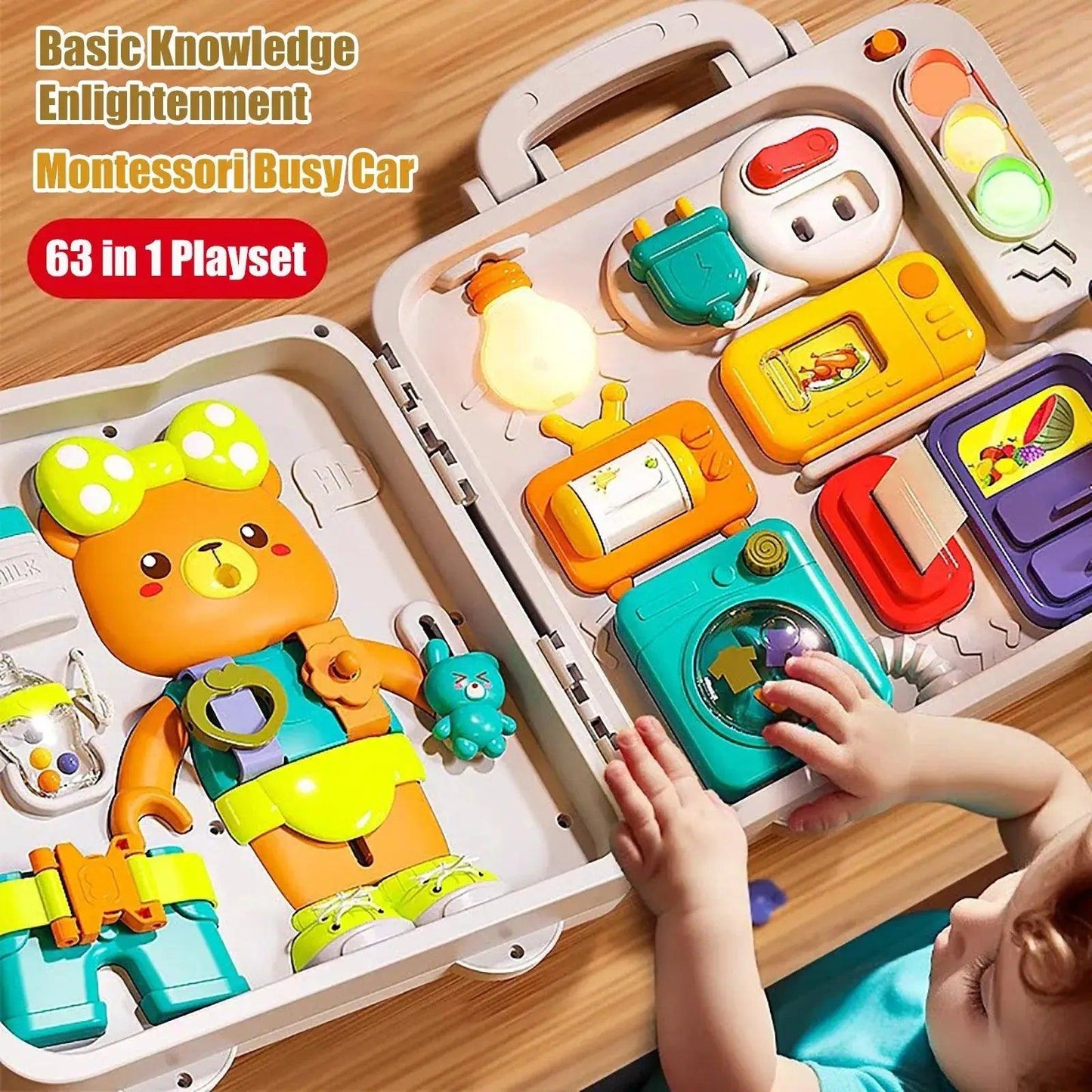  Montessori Busy Board For Toddlers Music Lights Durable -  ToylandEU™