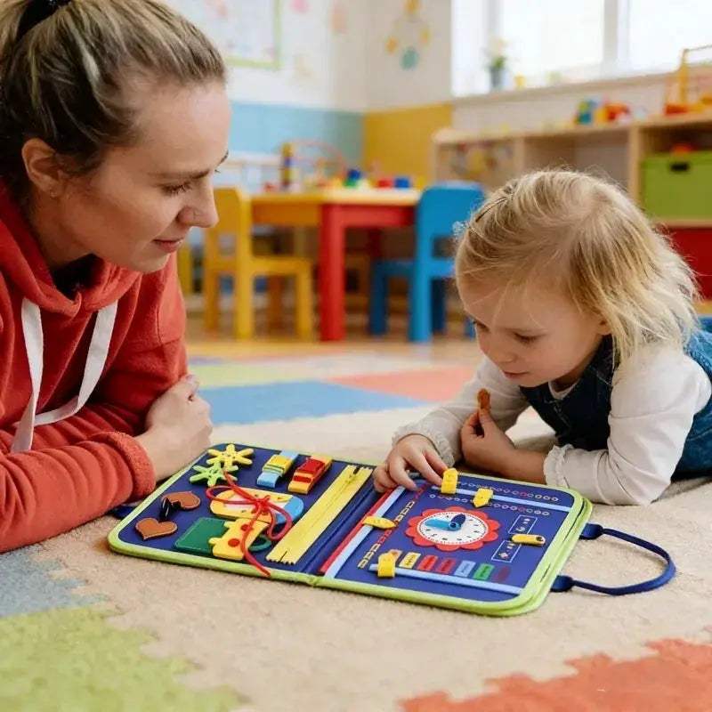 Montessori Busy Board For Toddlers Sensory Learning Toy - ToylandEU