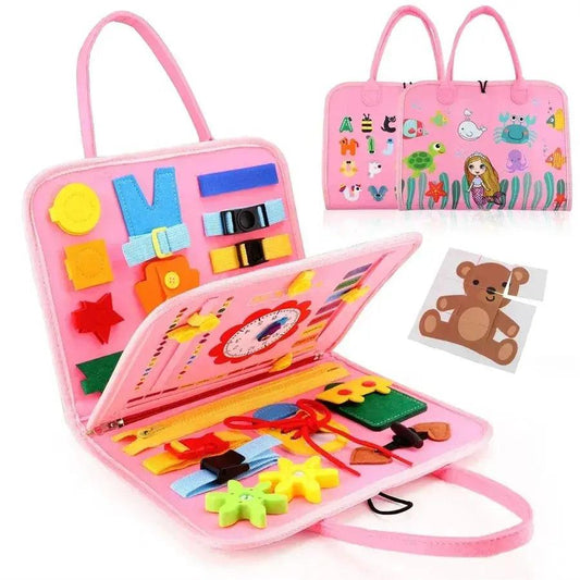  Montessori Busy Board For Toddlers Sensory Skills Safe -  ToylandEU™