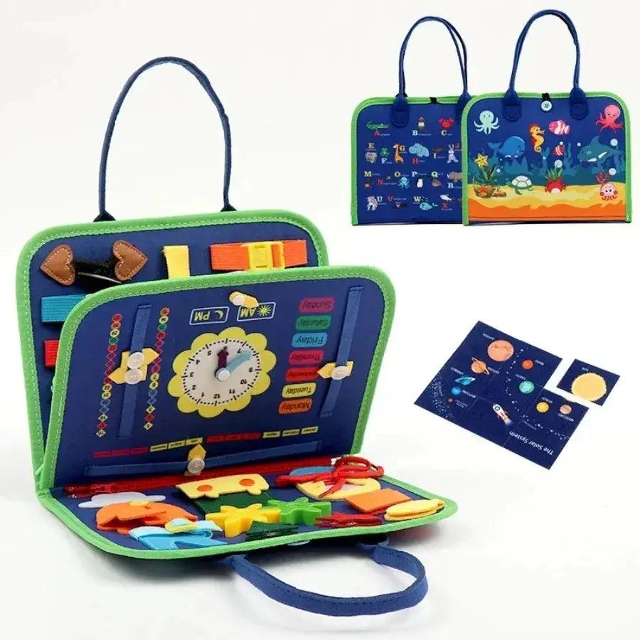  Montessori Busy Board For Toddlers Sensory Skills Safe -  ToylandEU™