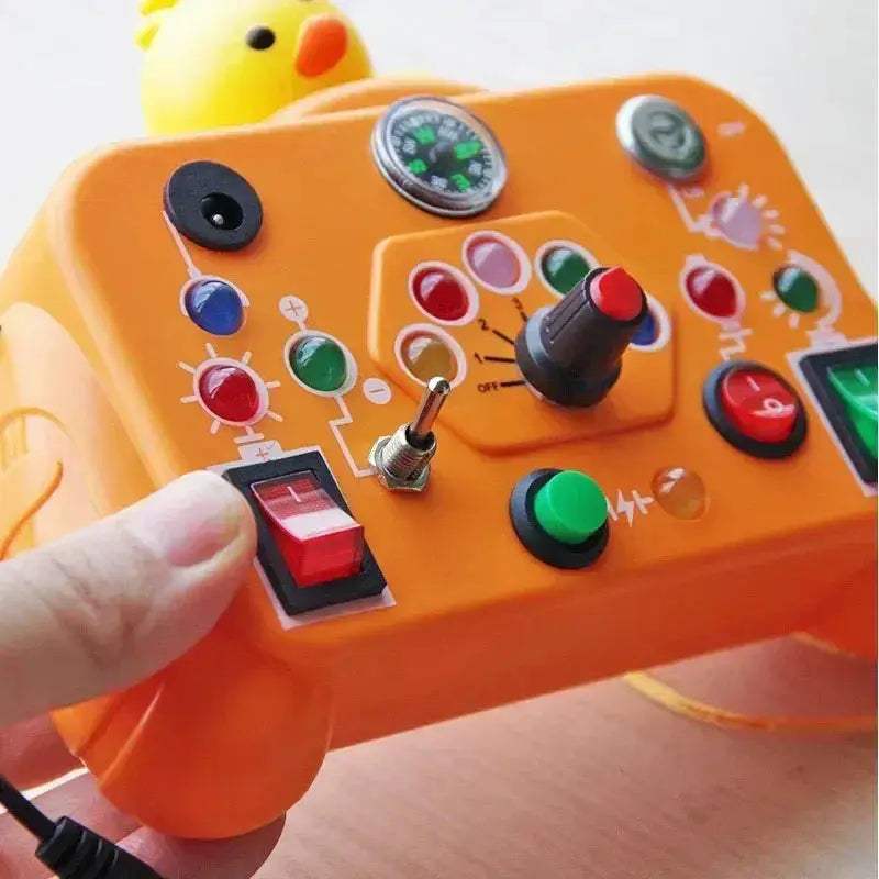 Montessori Busy Board LED Light Sensory Toy For Travel Learning - ToylandEU