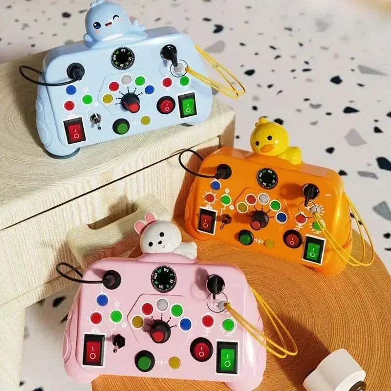 Montessori Busy Board LED Light Sensory Toy For Travel Learning - ToylandEU