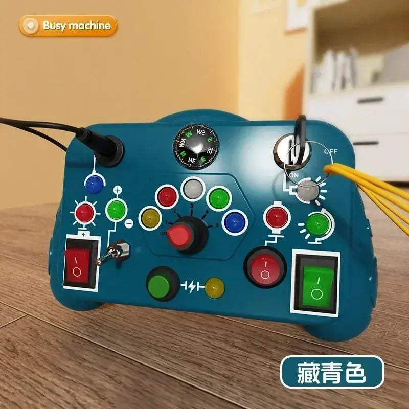 Montessori Busy Board LED Light Sensory Toy For Travel Learning - ToylandEU