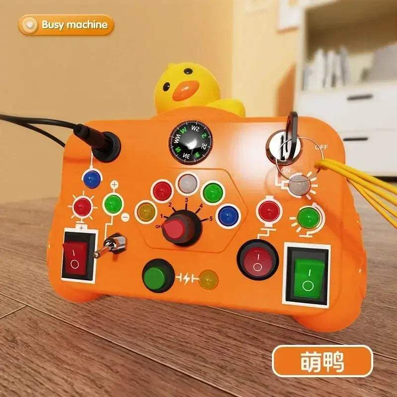 Montessori Busy Board LED Light Sensory Toy For Travel Learning - ToylandEU