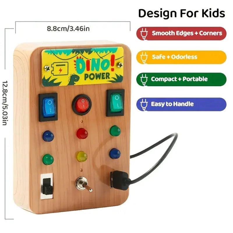  Montessori Busy Board Led Lights CE Certified Learning -  ToylandEU™