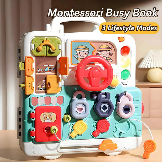  Montessori Busy Board Music Lights Sensory Toy -  ToylandEU™