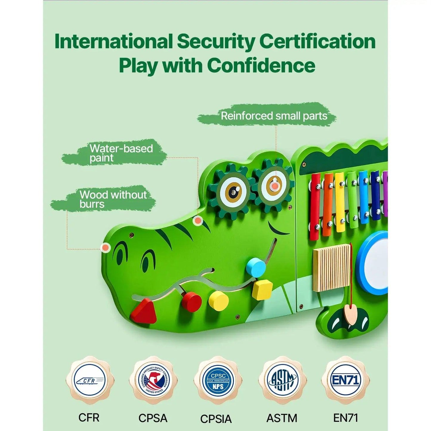  Montessori Busy Board Nine Activities Educational Toy -  ToylandEU™