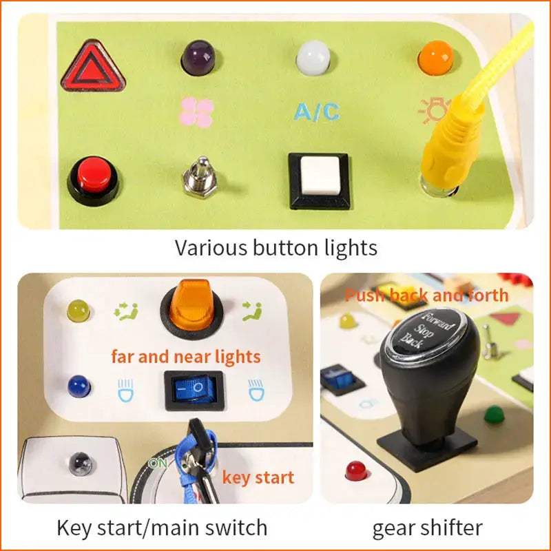 Montessori Busy Board Sensory Educational Toy For Travel - ToylandEU