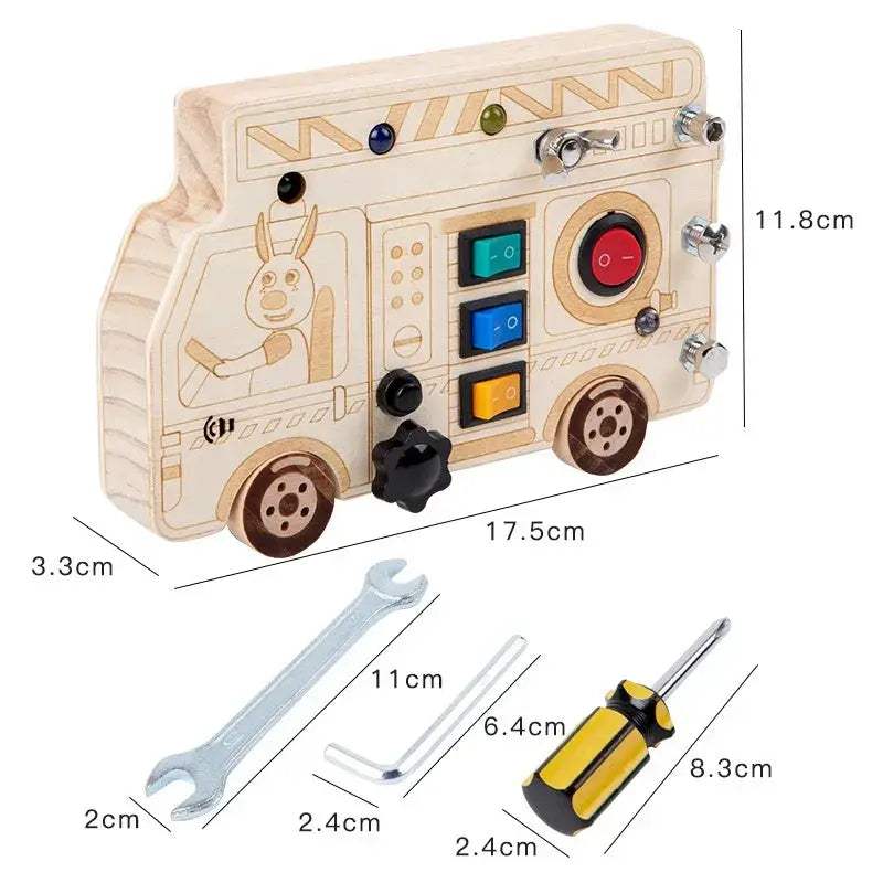 Montessori Busy Board Sensory Educational Toy For Travel - ToylandEU