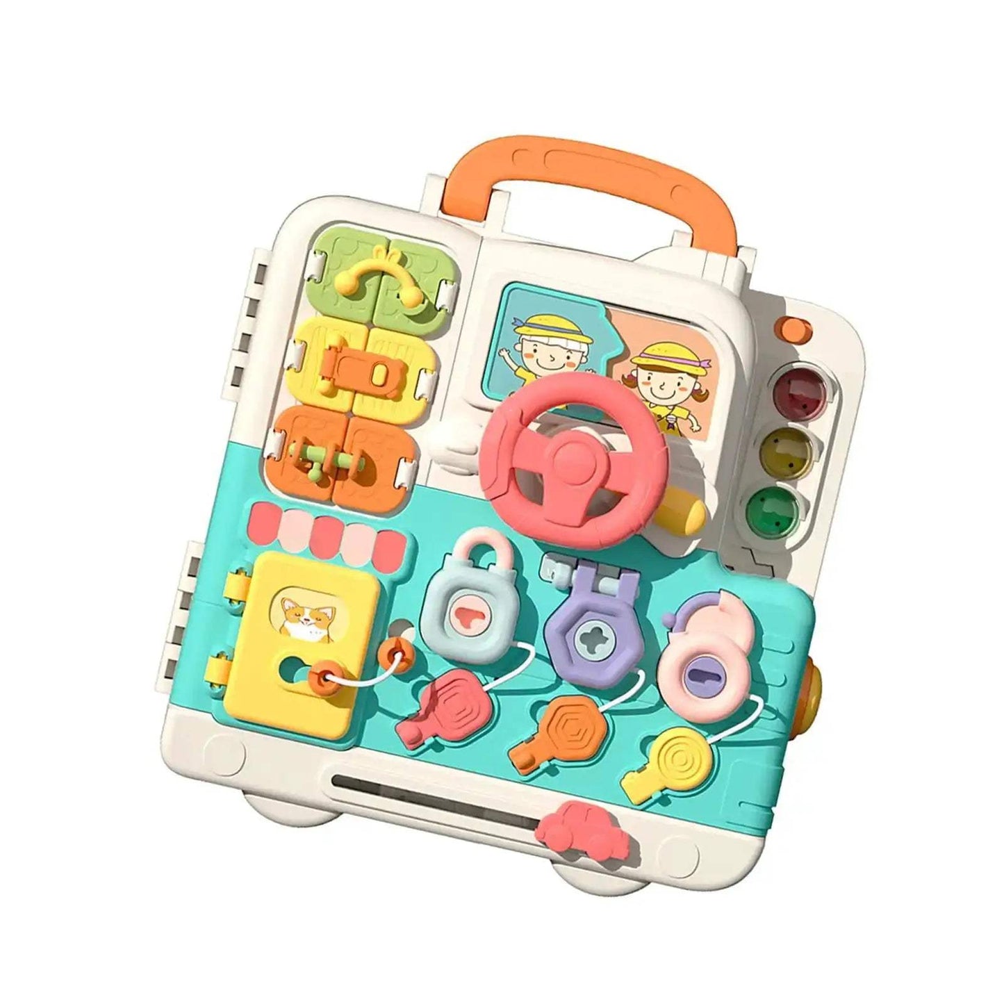 Montessori Busy Board Sensory Switch Toy Builds Skills For Preschoolers - ToylandEU
