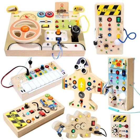  Montessori Busy Board Travel Toy Durable Sensory -  ToylandEU™