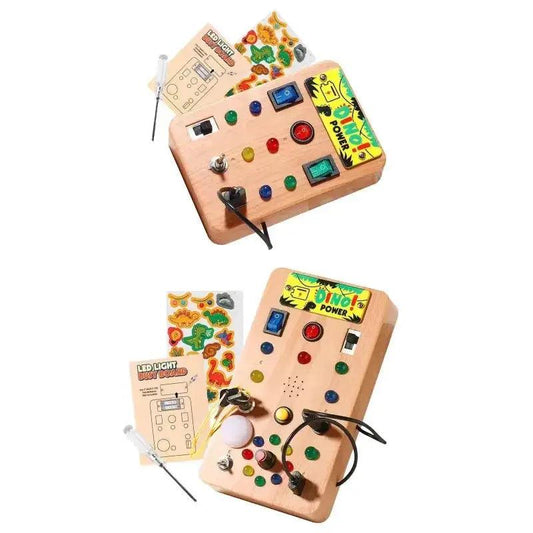  Montessori Busy Board With LED Light For Early Learning -  ToylandEU™