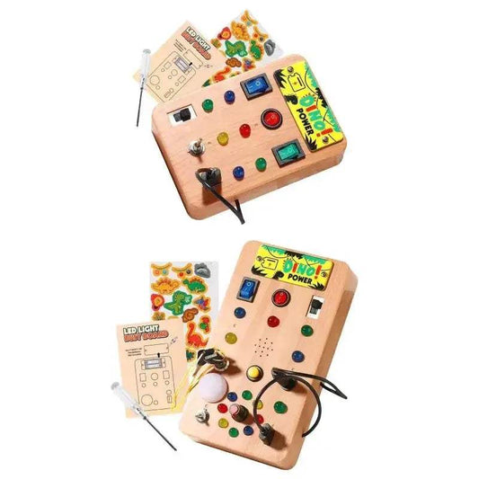  Montessori Busy Board With LED Light For Early Learning -  ToylandEU™
