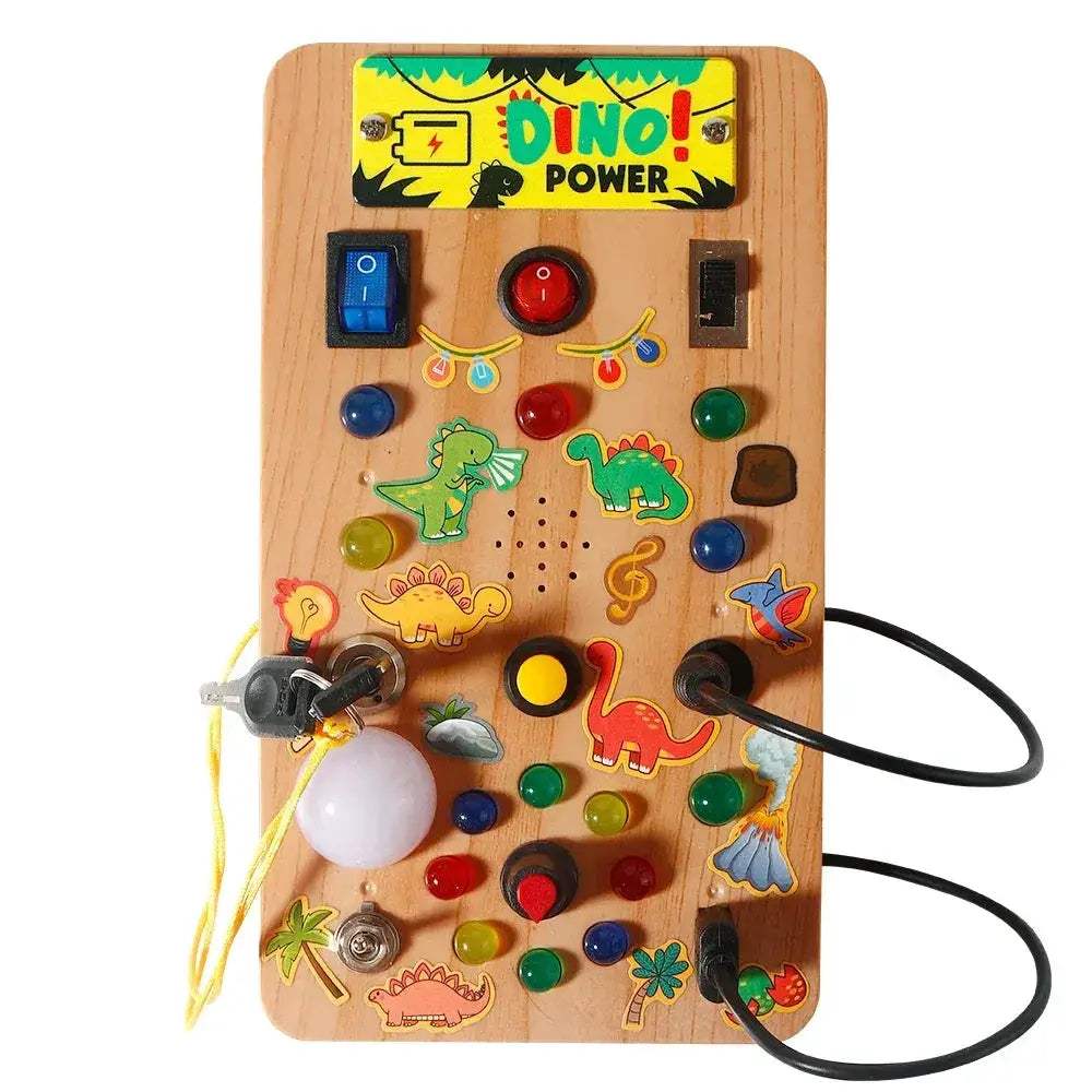 Montessori Busy Board With LED Light For Sensory Early Learning - ToylandEU