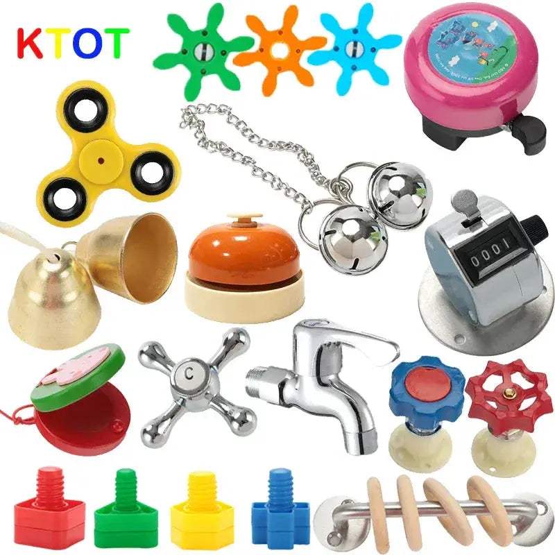 Montessori Busy Board Wooden Toy For Infant Skill Development - ToylandEU