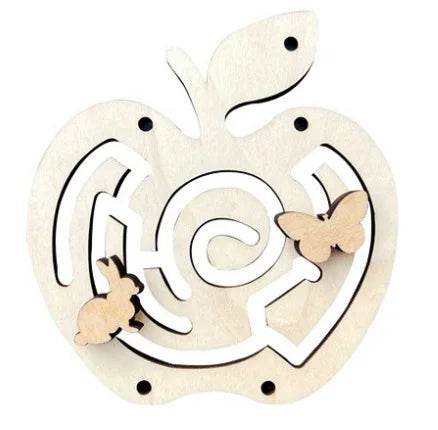 DIY Montessori Busy Board Wooden Toy Accessory Animal Hourglas Alarm Clock Mirror Educational Unlock Sensory Toy - ToylandEU