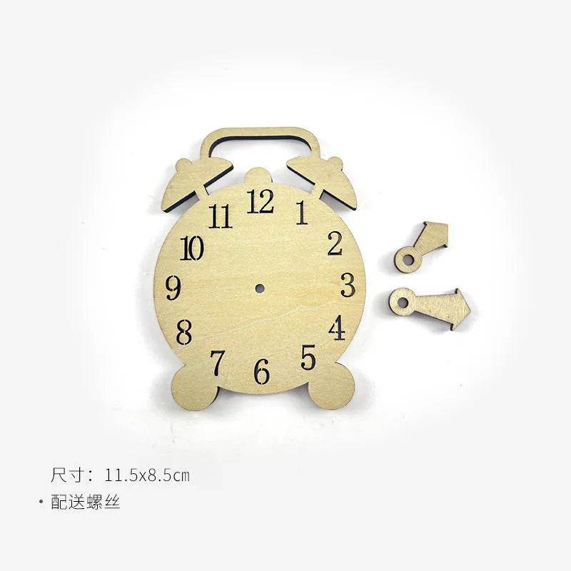 DIY Montessori Busy Board Wooden Toy Accessory Animal Hourglas Alarm Clock Mirror Educational Unlock Sensory Toy - ToylandEU