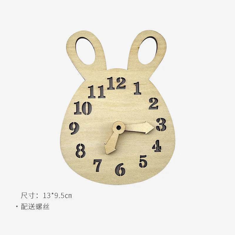 DIY Montessori Busy Board Wooden Toy Accessory Animal Hourglas Alarm Clock Mirror Educational Unlock Sensory Toy - ToylandEU