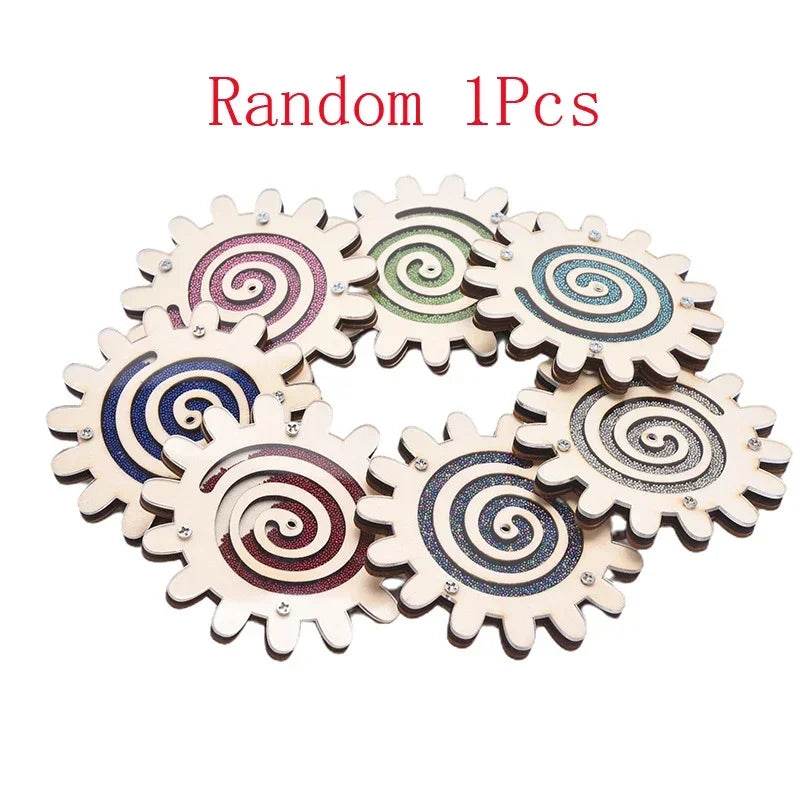 DIY Montessori Busy Board Wooden Toy Accessory Animal Hourglas Alarm Clock Mirror Educational Unlock Sensory Toy - ToylandEU