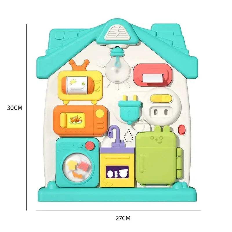 Montessori Busy Board for Babies Develops Fine Motor Skills - ToylandEU