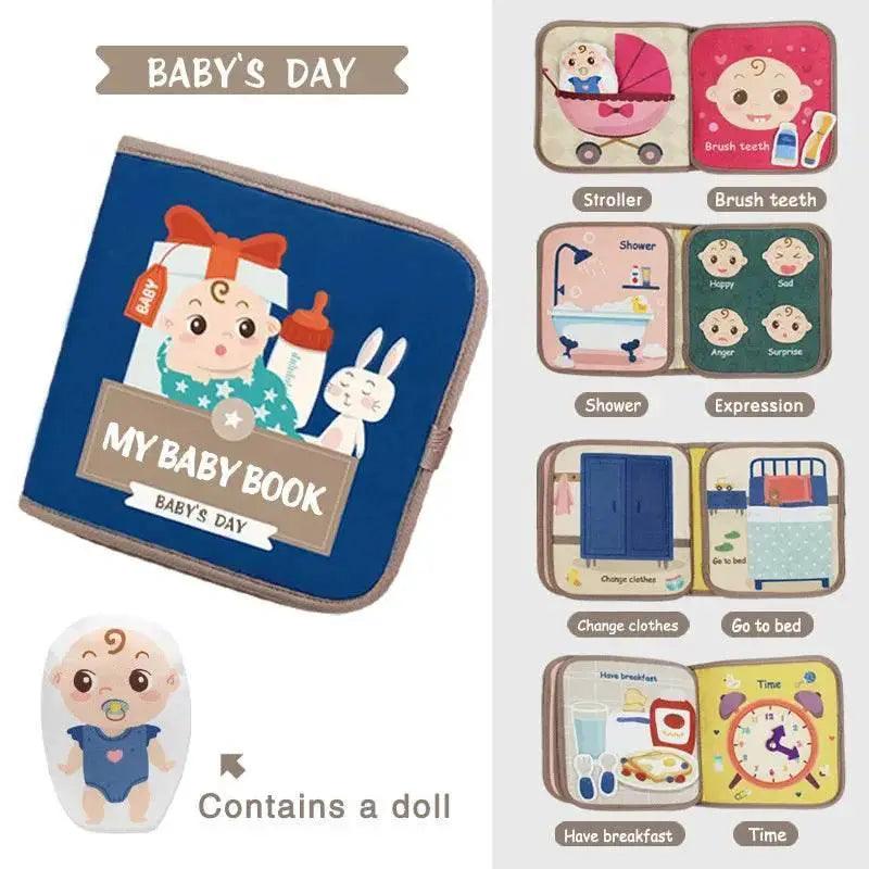  Montessori Busy Book Fabric Educational Puzzle Toy For 3 To 6 Year Olds Animal Cognitive Book -  ToylandEU™