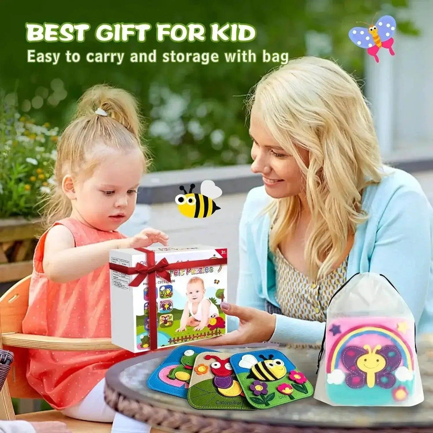  Montessori Busy Book For Kids Giraffe Quiet Book Color Shape Cognition Fine Motor Toy -  ToylandEU™