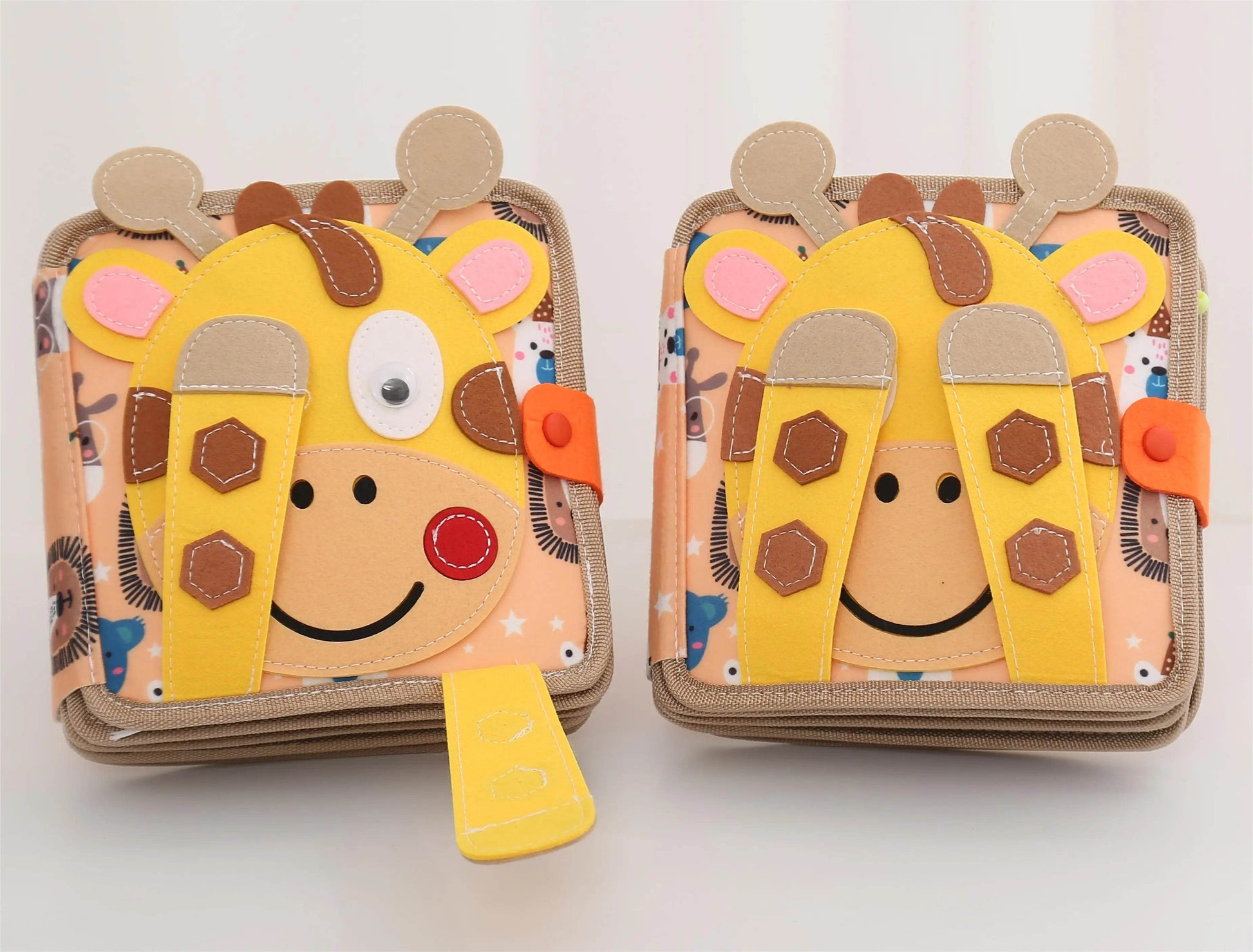 Montessori Toys Busy Book for Kids Color Shape Animal Cognition Early Education Toys Giraffe Quiet Book Fine Motor Toys - ToylandEU