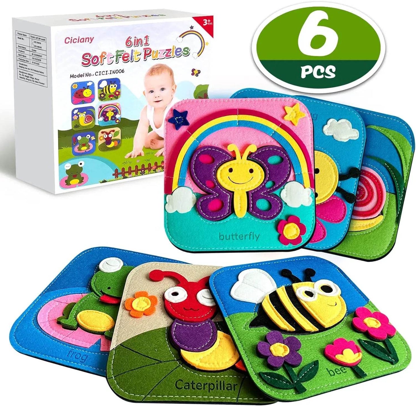 Montessori Toys Busy Book for Kids Color Shape Animal Cognition Early Education Toys Giraffe Quiet Book Fine Motor Toys - ToylandEU