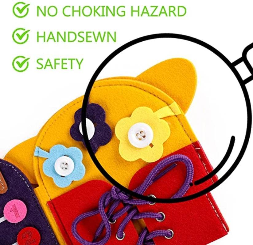 Montessori Toys Busy Book for Kids Color Shape Animal Cognition Early Education Toys Giraffe Quiet Book Fine Motor Toys - ToylandEU