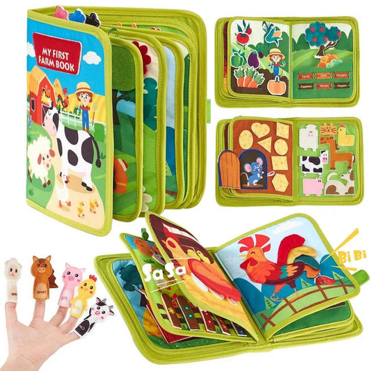 Activity Busy Book Montessori Educational Learning Books For Toddler Busy Board Felt Sensory Toys with Life Skills Matching Toys - ToylandEU