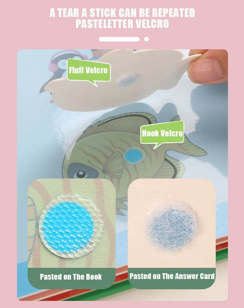 Montessori Busy Book for Kids Sticker Quiet Book Baby Early Educational Toy Toddlers Matching Puzzles Learning Toys Gifts - ToylandEU