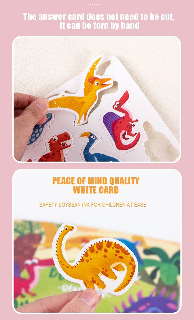 Montessori Busy Book for Kids Sticker Quiet Book Baby Early Educational Toy Toddlers Matching Puzzles Learning Toys Gifts - ToylandEU