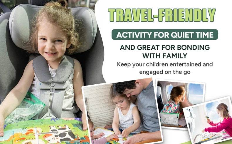 Montessori Busy Book for Kids Sticker Quiet Book Baby Early Educational Toy Toddlers Matching Puzzles Learning Toys Gifts - ToylandEU