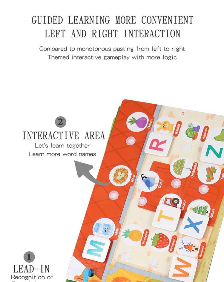 Montessori Baby Busy Book Quiet Book Toys for Children Paste Early Learning Education Toy Children Montessori Toy Matching Game - ToylandEU