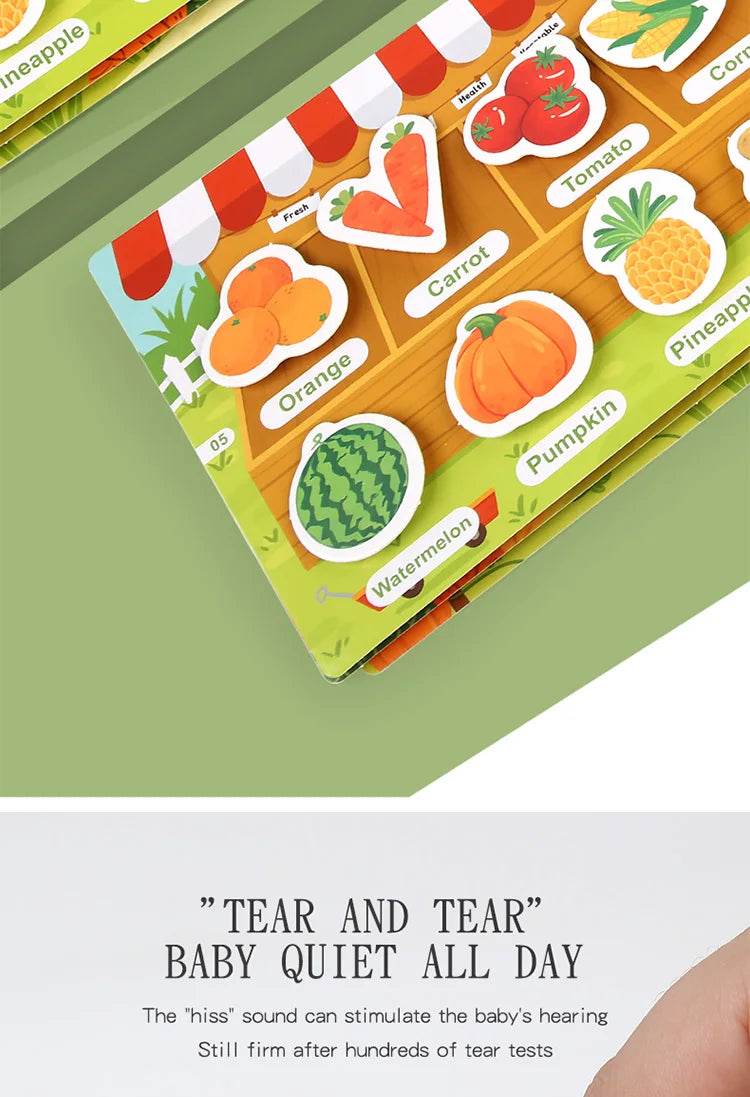 Montessori Baby Busy Book Quiet Book Toys for Children Paste Early Learning Education Toy Children Montessori Toy Matching Game - ToylandEU