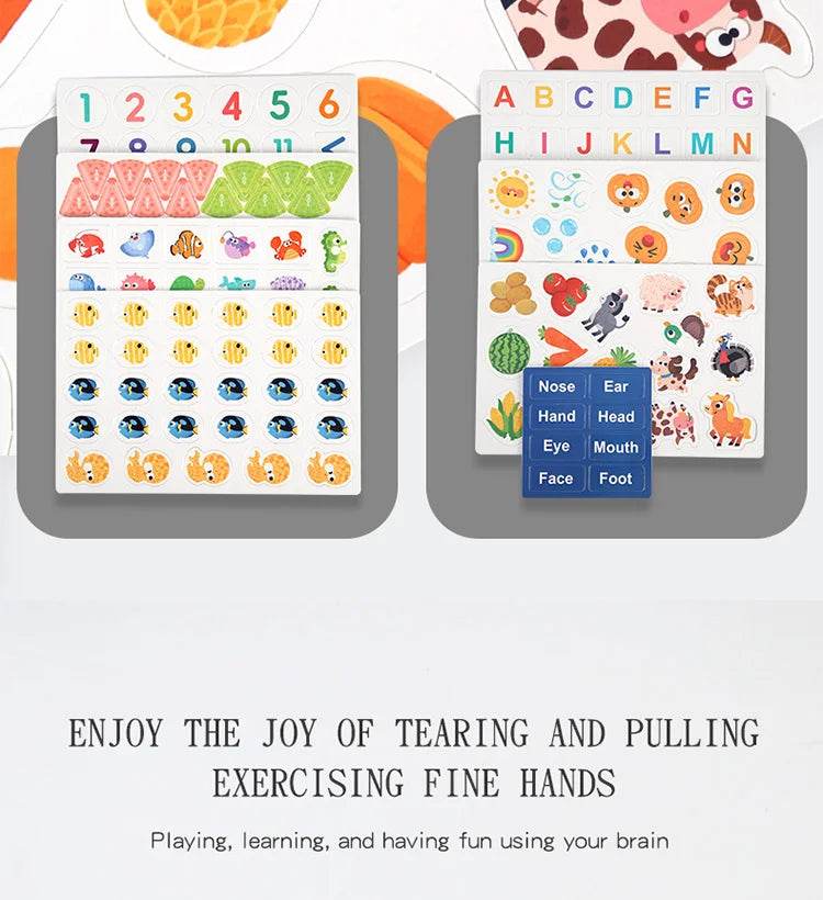 Montessori Baby Busy Book Quiet Book Toys for Children Paste Early Learning Education Toy Children Montessori Toy Matching Game - ToylandEU